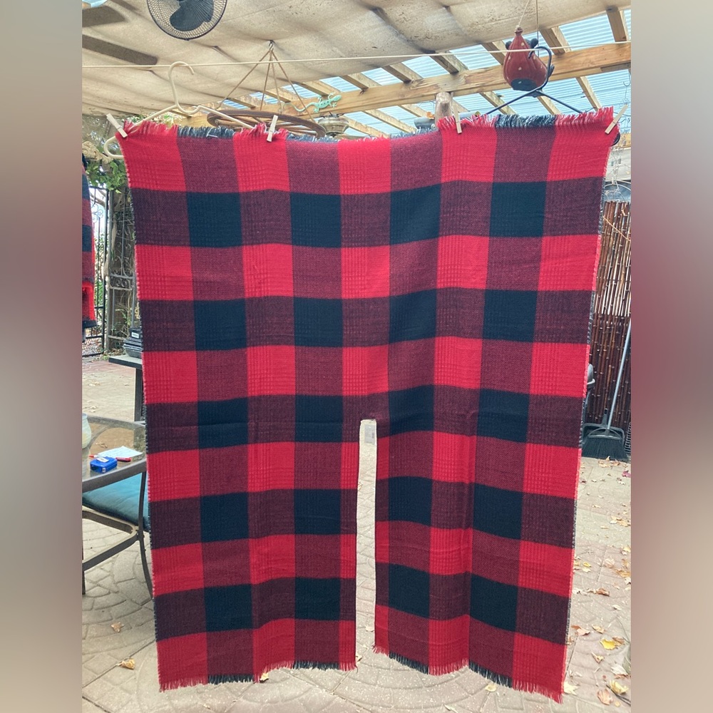 NWT - Maurices - Women’s Shaw, red & black checked, & black & white checkered.